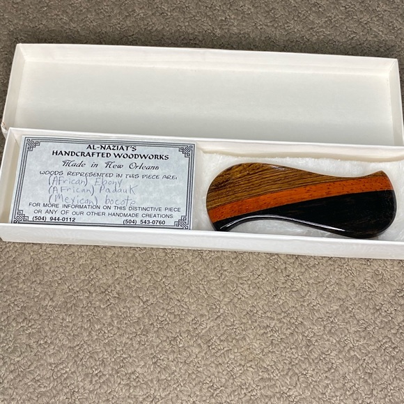WOODEN HANDMADE HAIRCLIP - Picture 2 of 4